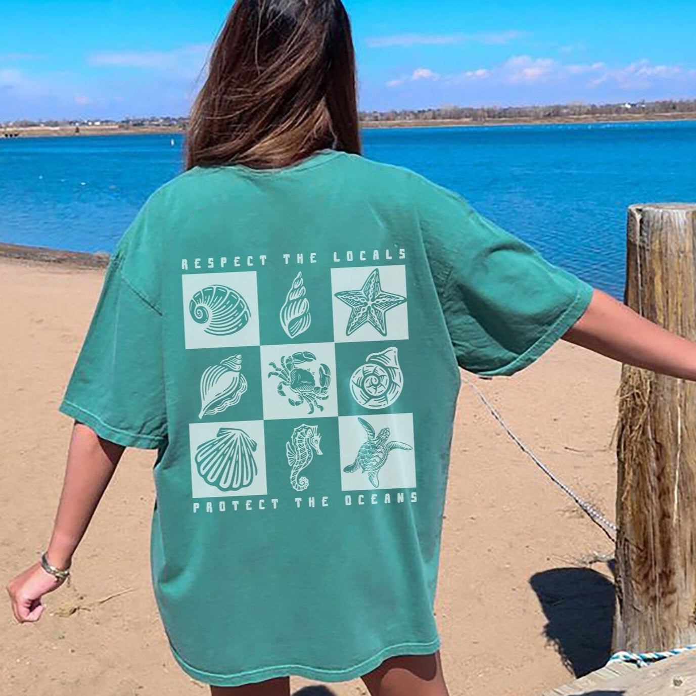 Retro Respect The Oceans Tee