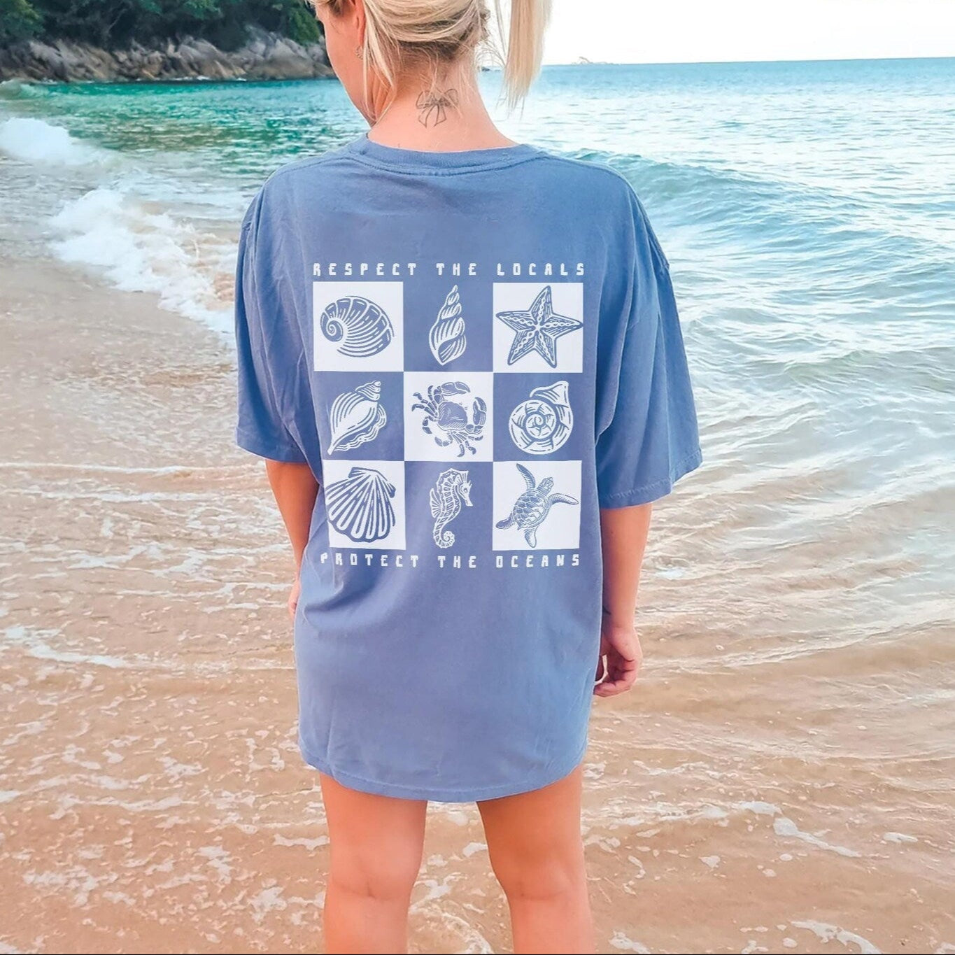 Retro Respect The Oceans Tee