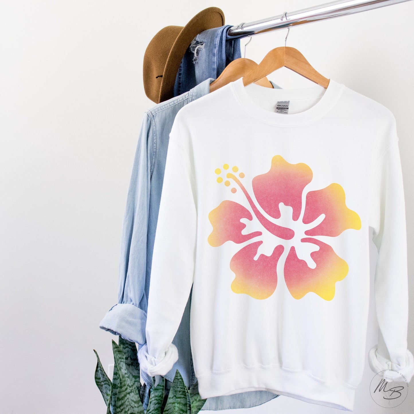 Hibiscus Flower Sweater V3