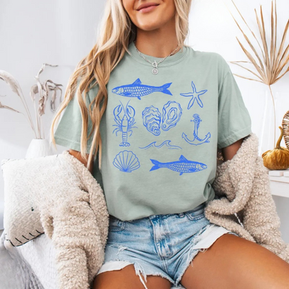Fish Ocean Tee V2