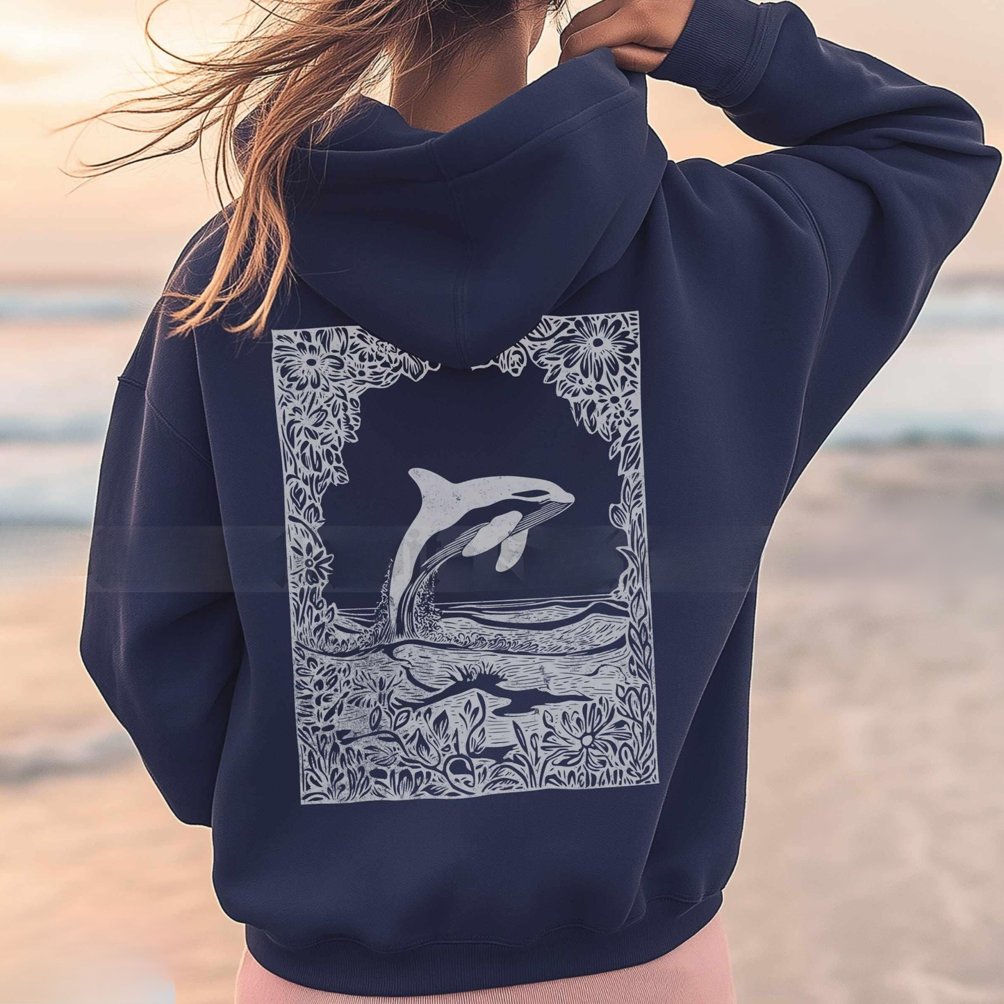 Ocean Graphic Whale Sweatshirt