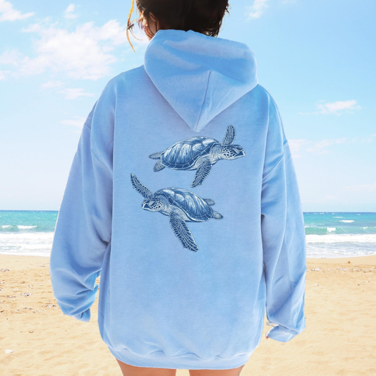Sea Turtle Backprint Hoodie
