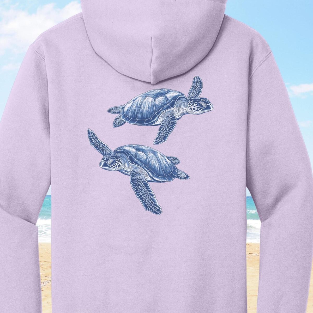 Sea Turtle Backprint Hoodie