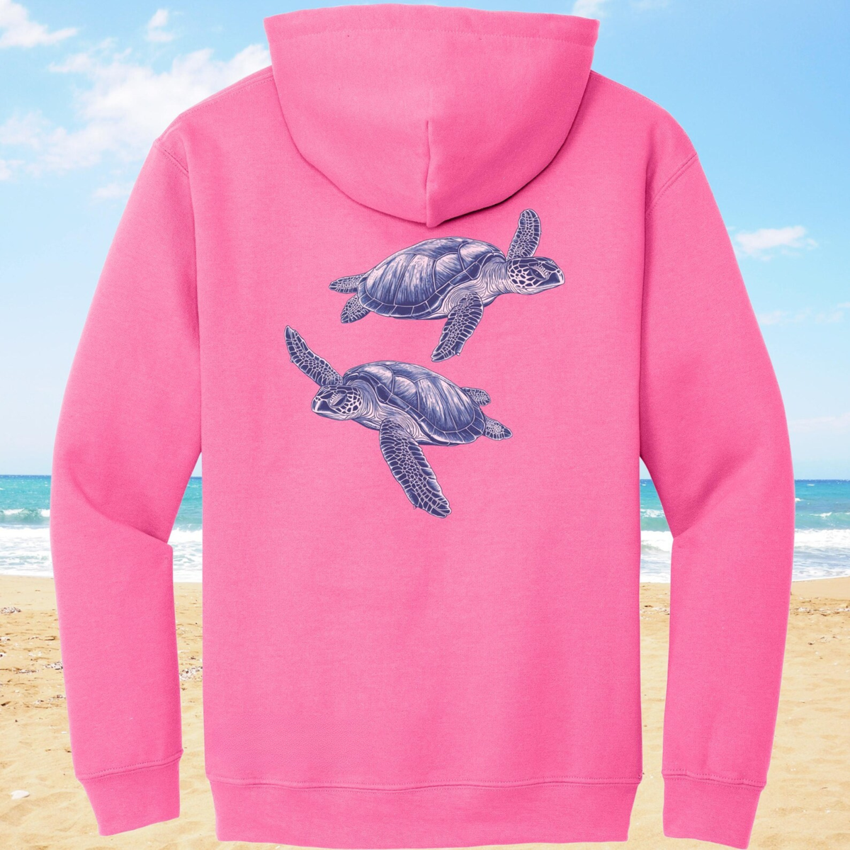Sea Turtle Backprint Hoodie