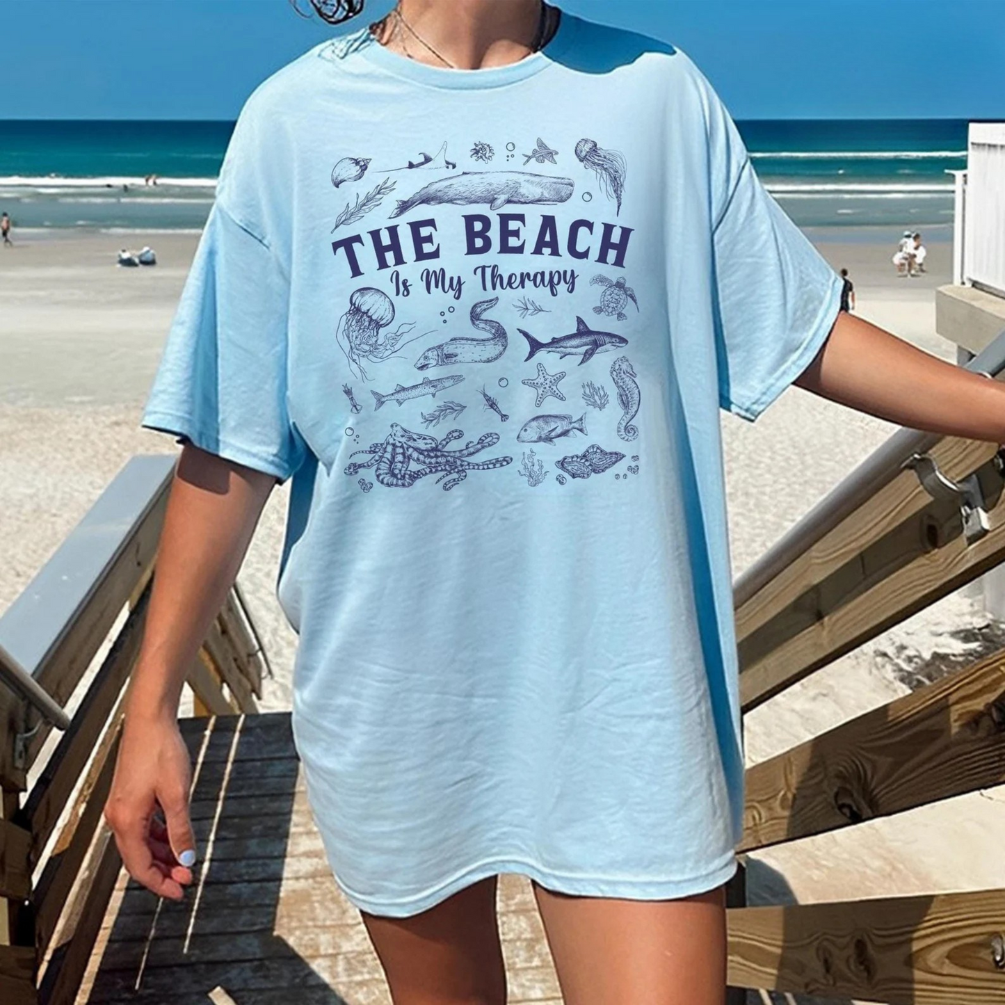 The Beach Is My Therapy Tee V2