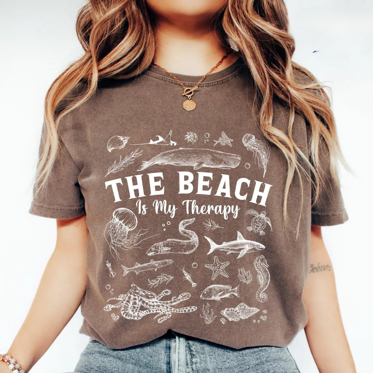 The Beach Is My Therapy Tee V2