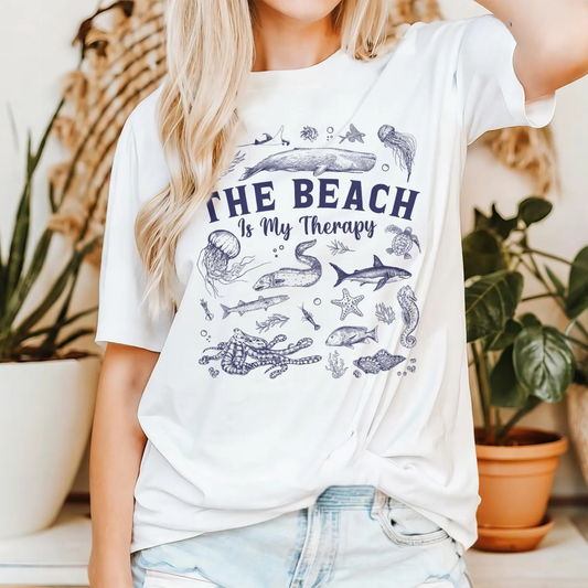 The Beach Is My Therapy Tee V2