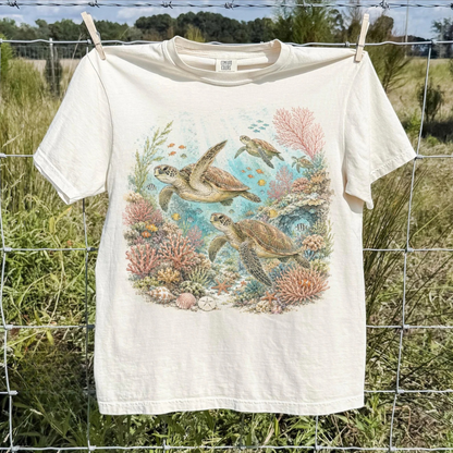 Vintage Sea Turtle Marine T-Shirt