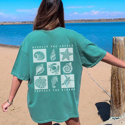Retro Respect The Oceans Tee