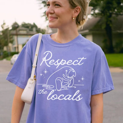 Manatee Respect the Locals Tee V4