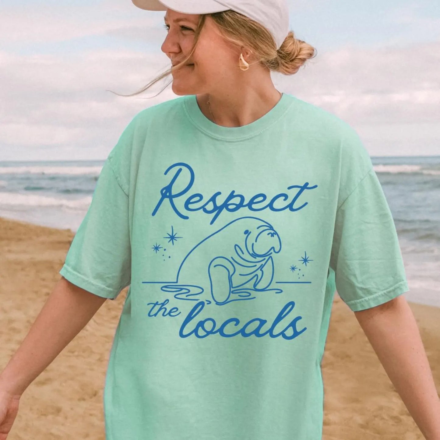 Manatee Respect the Locals Tee V4