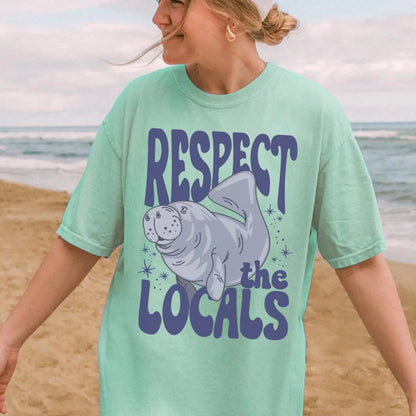 Manatee Respect the Locals Tee V3