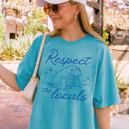 Manatee Respect the Locals Tee V4