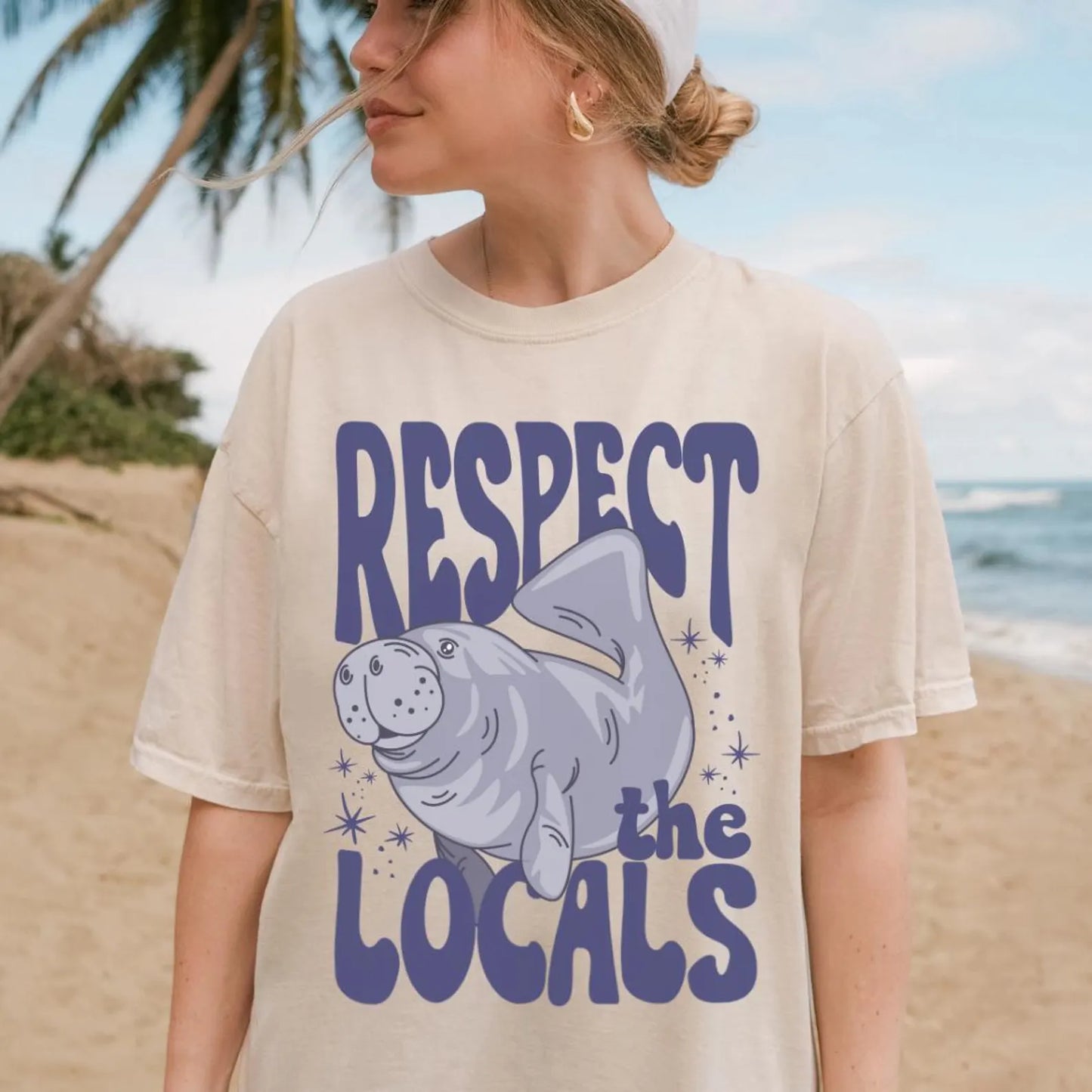 Manatee Respect the Locals Tee V3