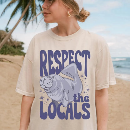 Manatee Respect the Locals Tee V3