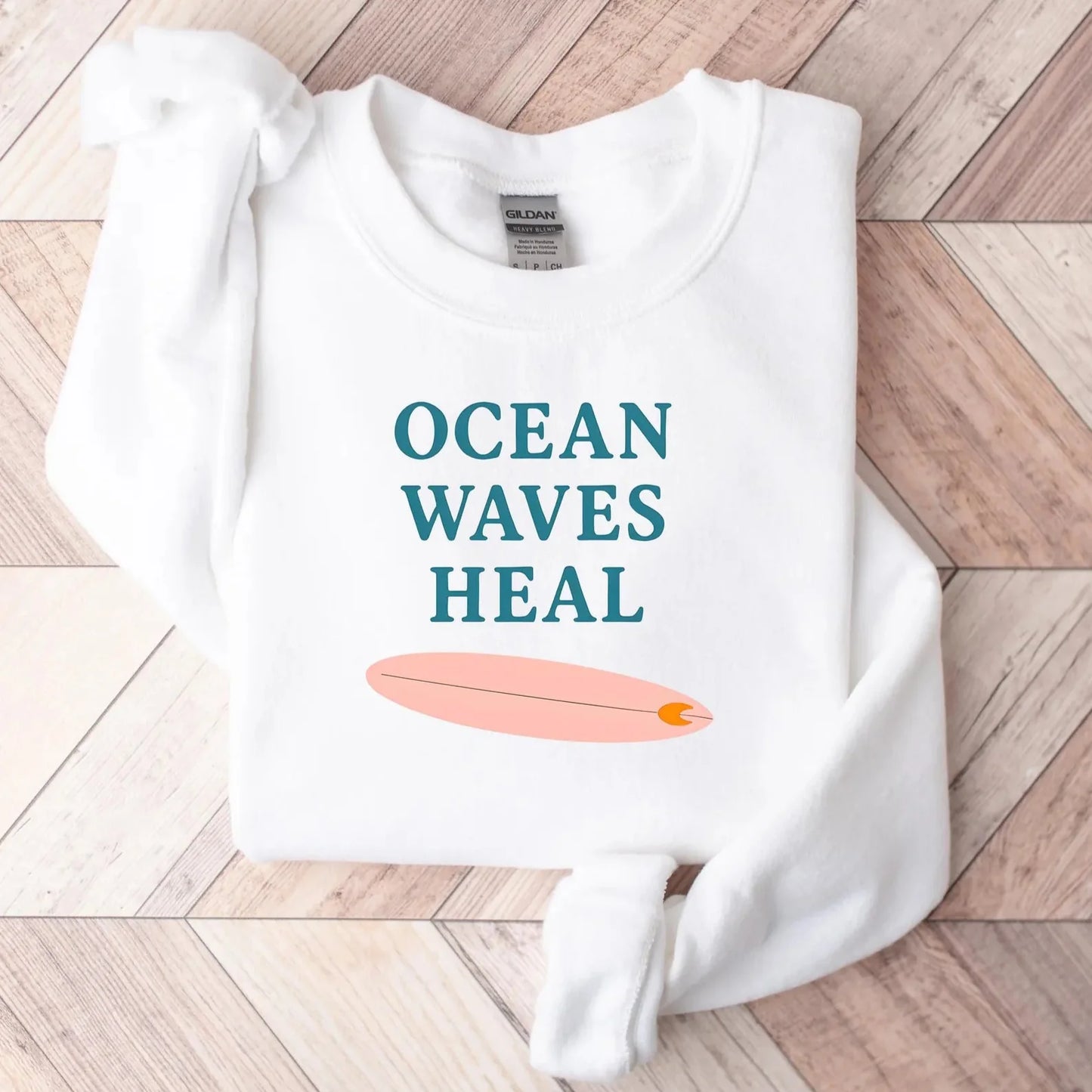 Ocean Waves Heal Sweater