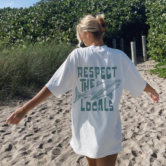 Respect The Locals Shark Tee V2
