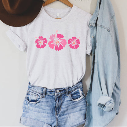 Hibiscus Flower Tee V4