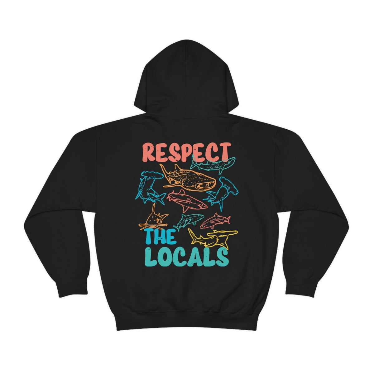Respect The Locals Shark Hoodie V16