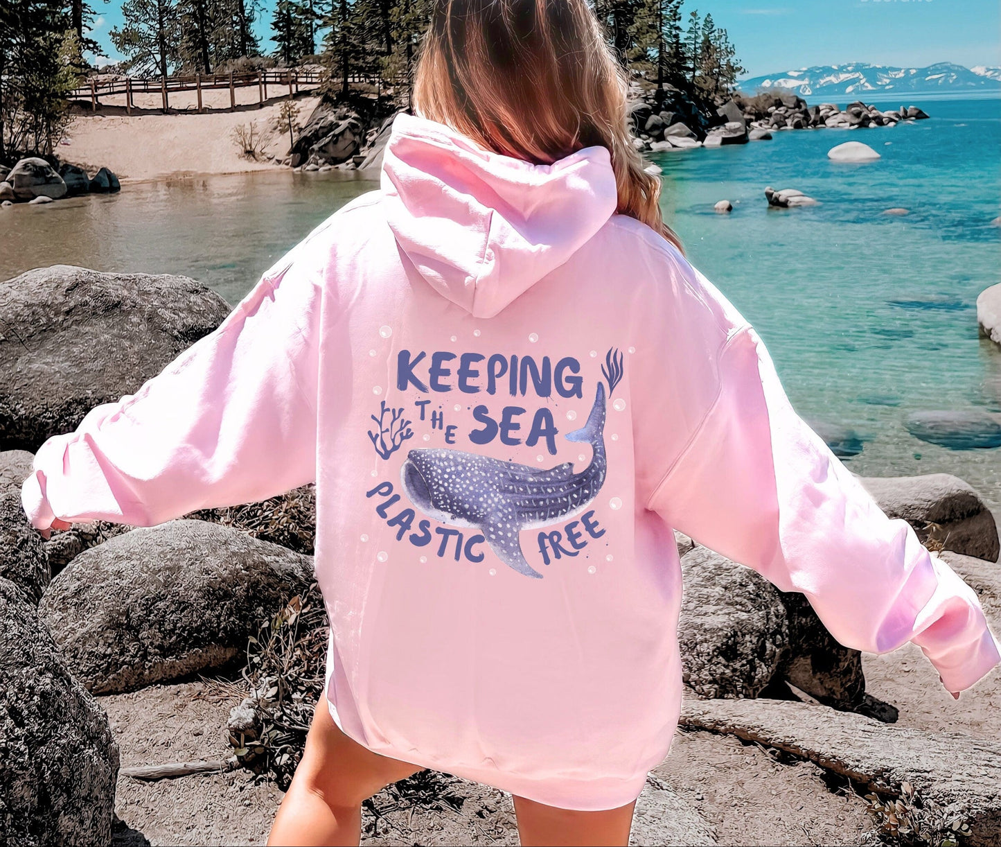 Plastic Free Whale Shark Hoodie