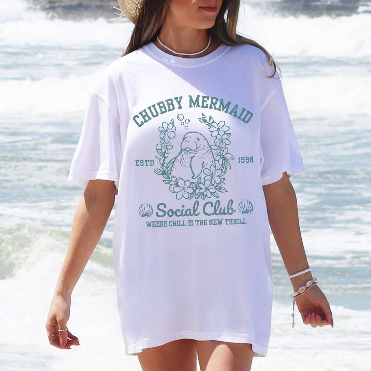 Chubby Mermaid Social Club Tee