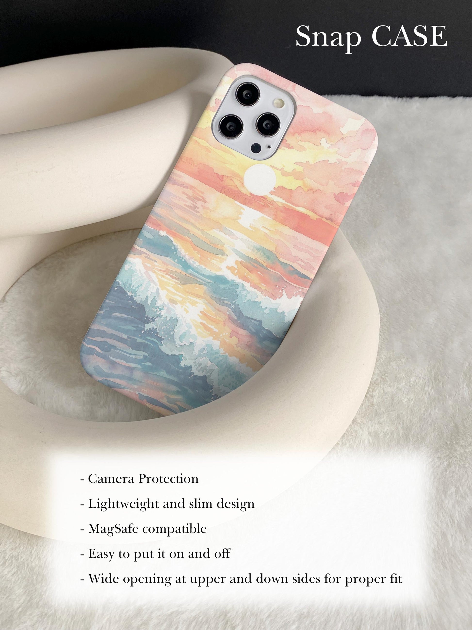 Wave Sunset Phone Case Blue Ocean Project AU Wave Sunset Phone Case Blue Ocean Project AU