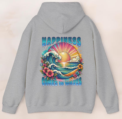 Happiness Comes In Waves Hoodie V6