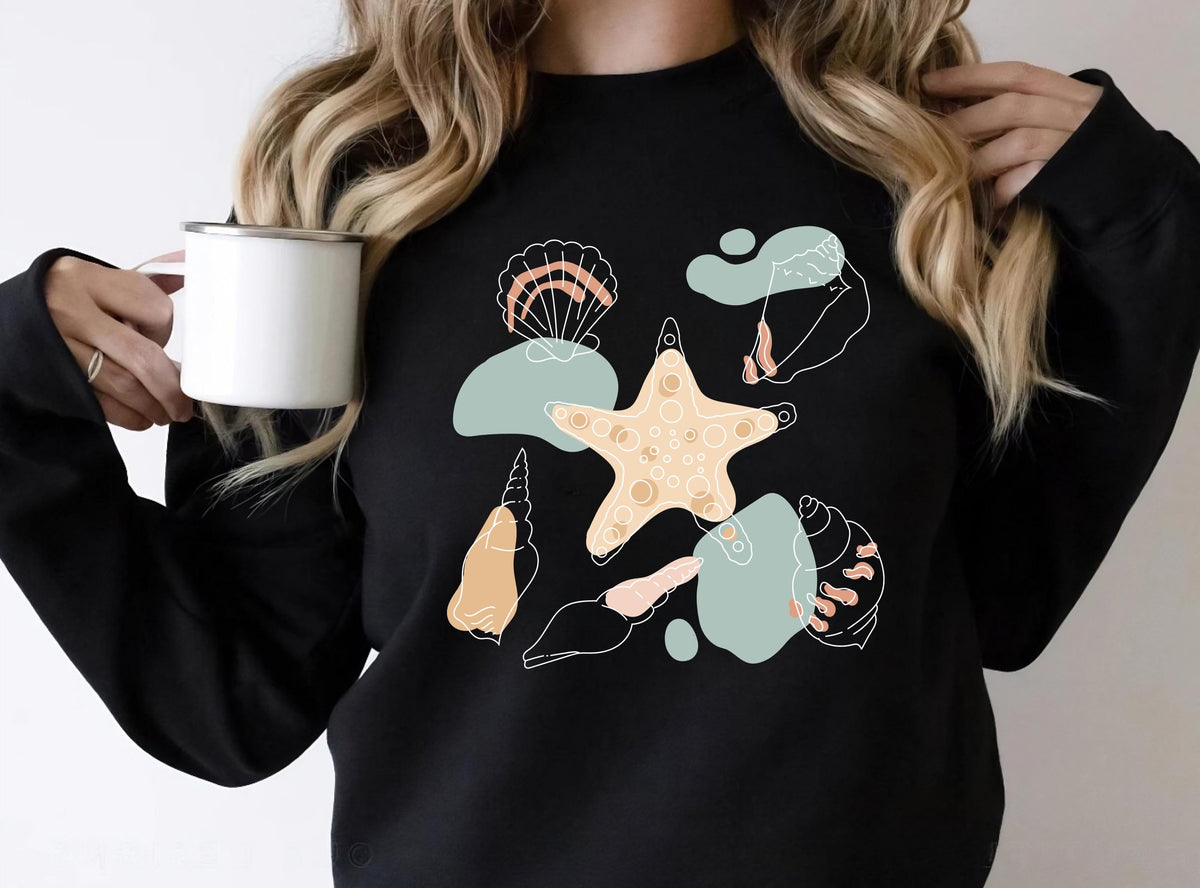 The Sea Shells Graphic Sweatshirt