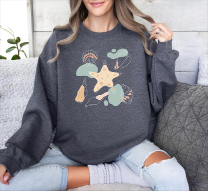 The Sea Shells Graphic Sweatshirt