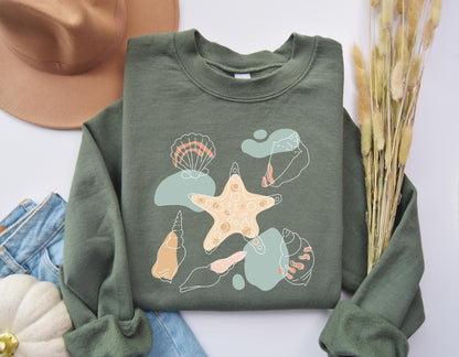 The Sea Shells Graphic Sweatshirt