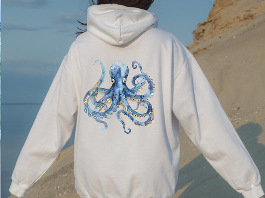 Watercolour Octopus Hoodie