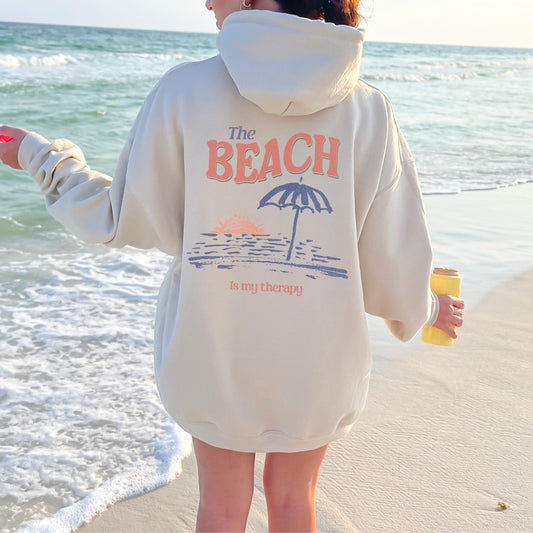 The Beach Is My Therapy Hoodie 2