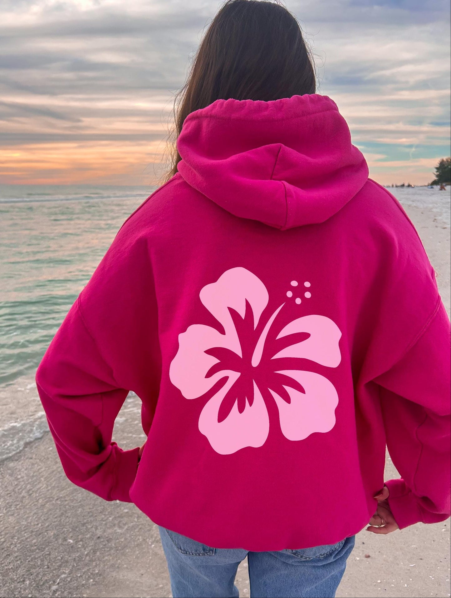 Hibiscus Flower Hoodie V3