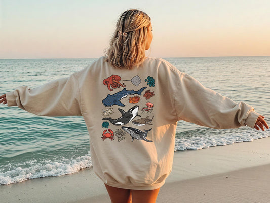 Underwater Sea Animal Sweater