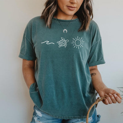 Ocean Turtle T-Shirt New