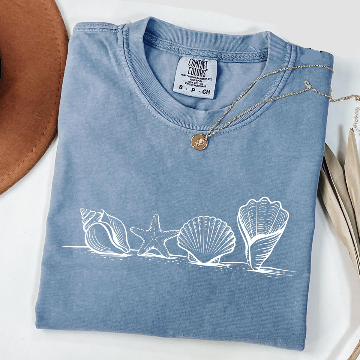 Seashell Tee New V2 – Blue Ocean Project AU