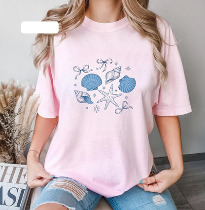 Ocean Shell Ribbon T-Shirt