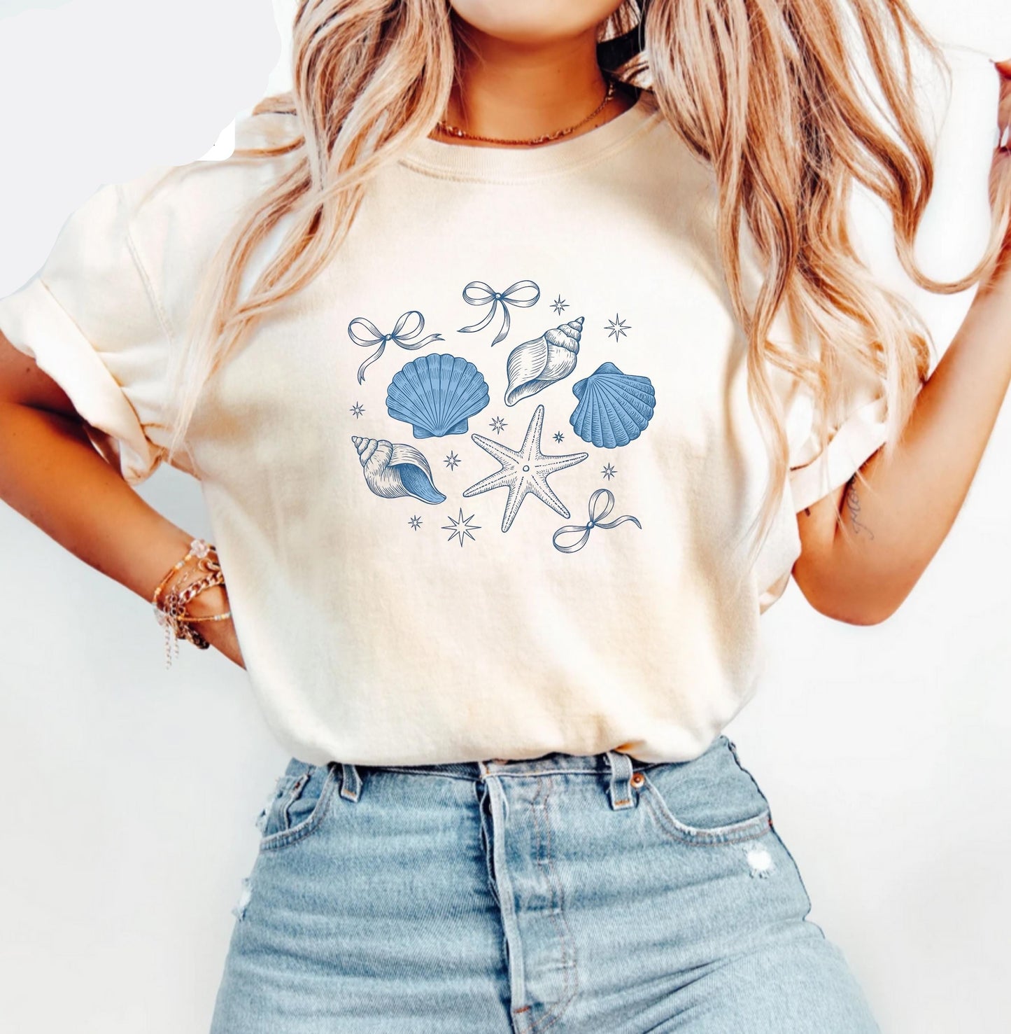 Ocean Shell Ribbon T-Shirt