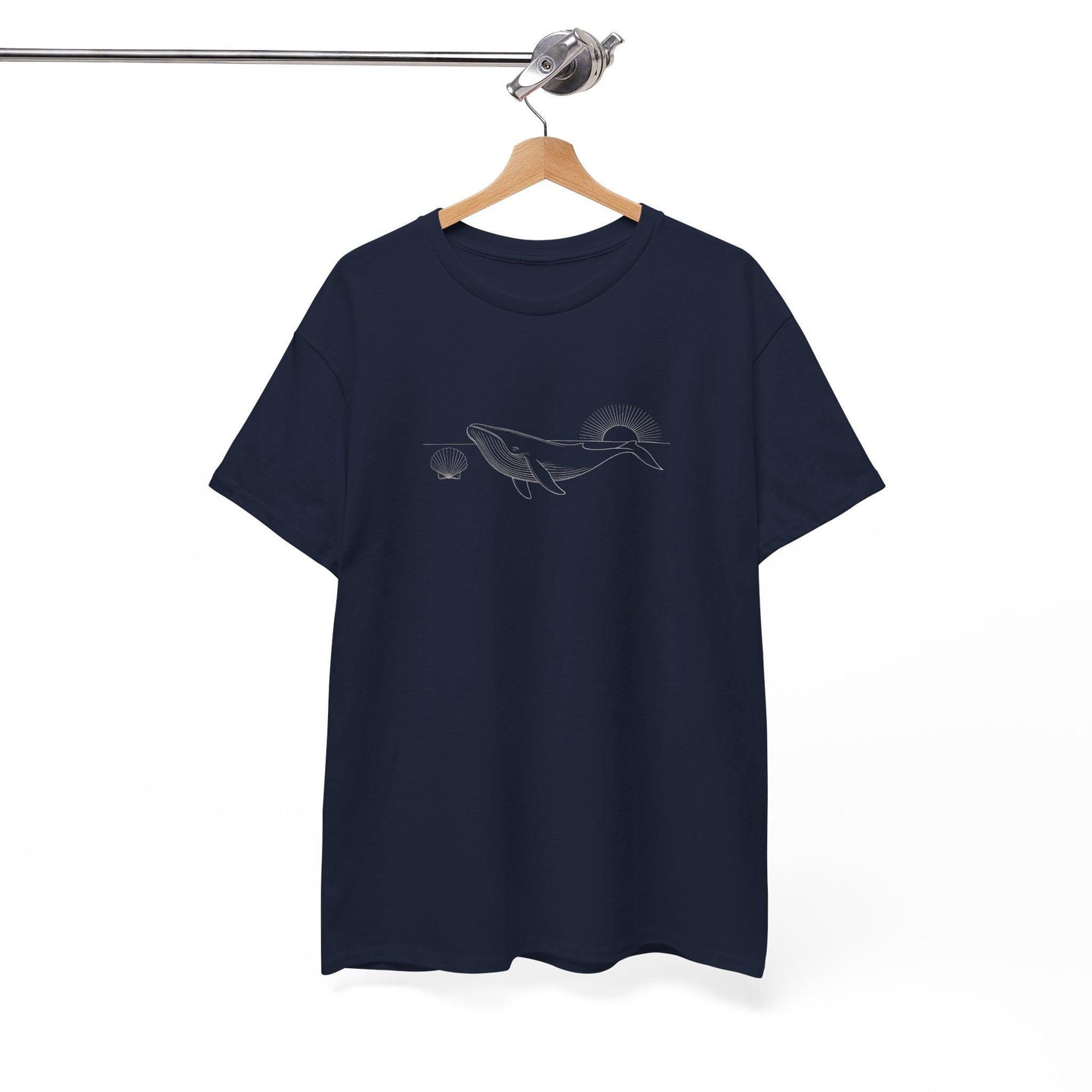 Blue Whale & Shell Graphic T-Shirt