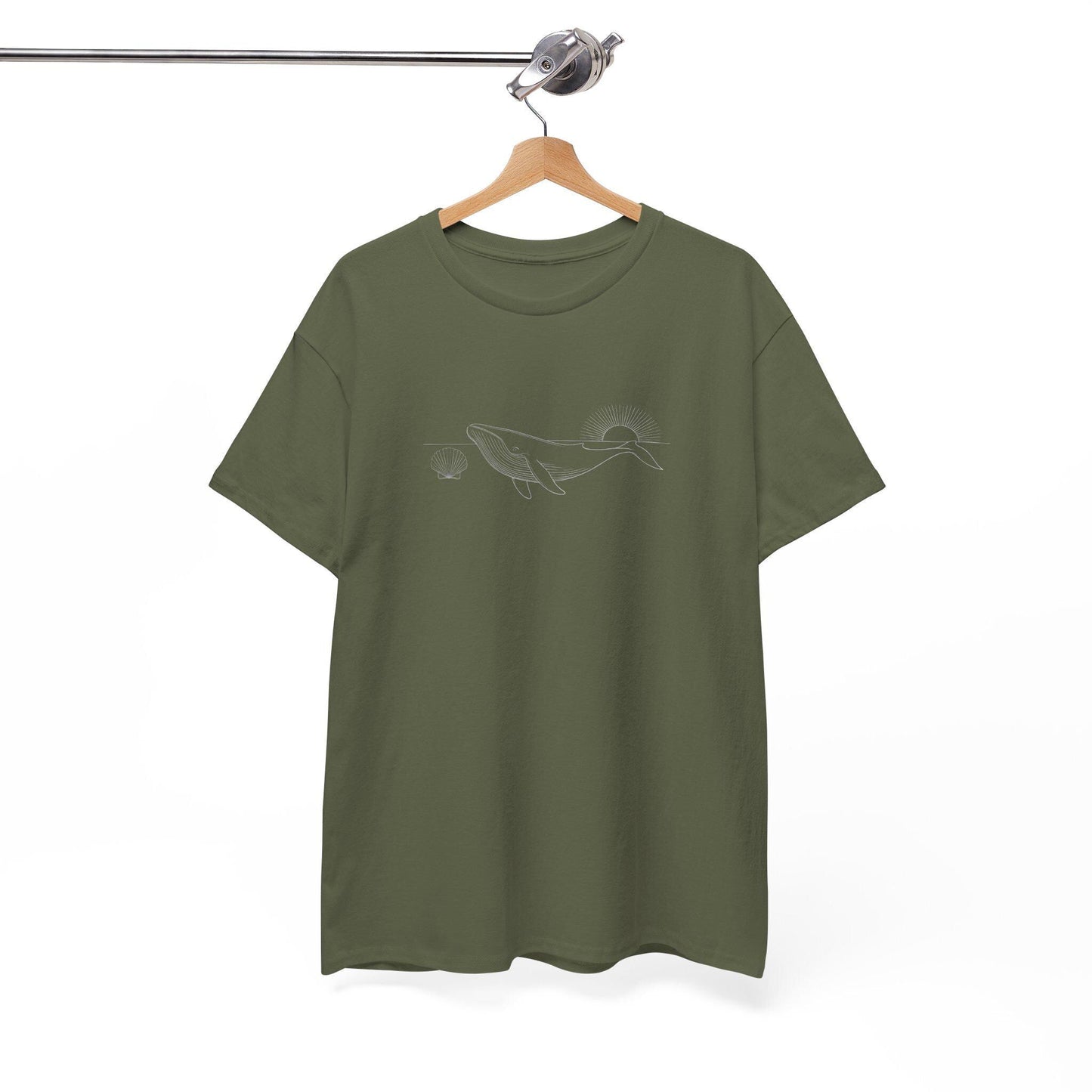 Blue Whale & Shell Graphic T-Shirt