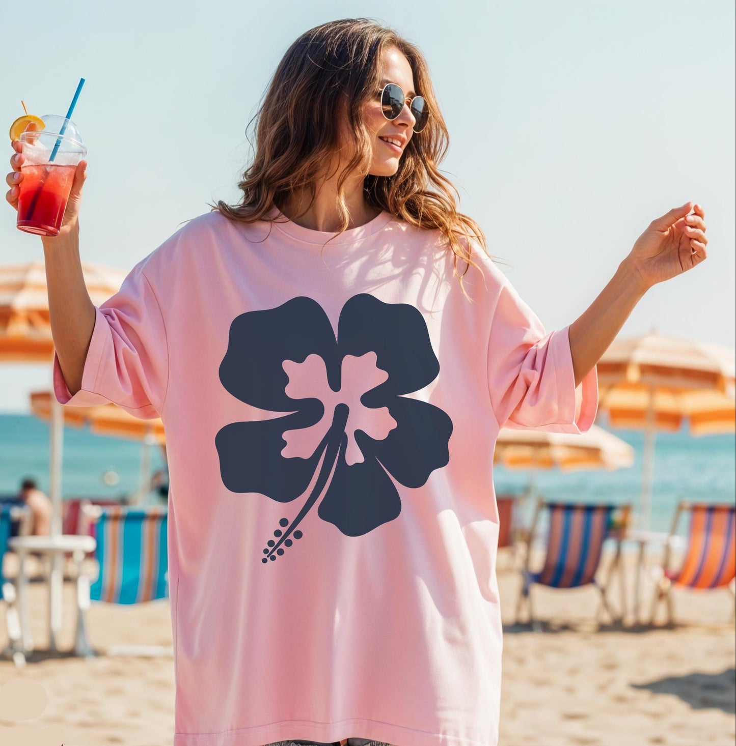 Hibiscus Flower Tee V3