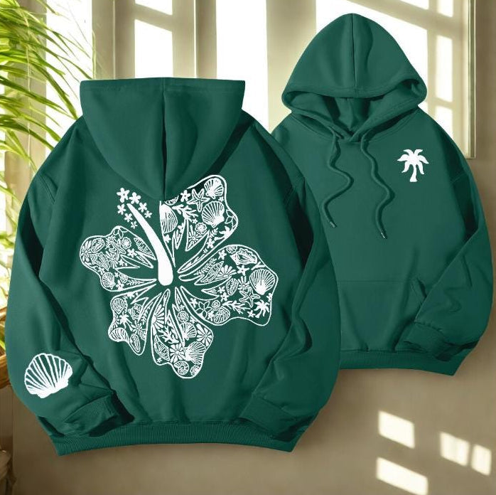 Hibiscus Flower Hoodie V2