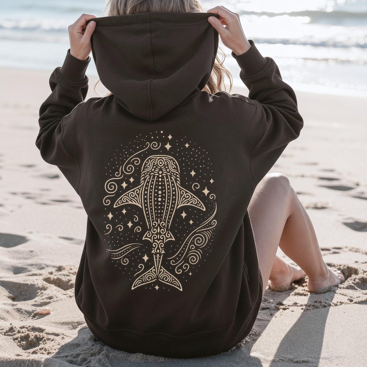 Whale Shark Pattern Hoodie