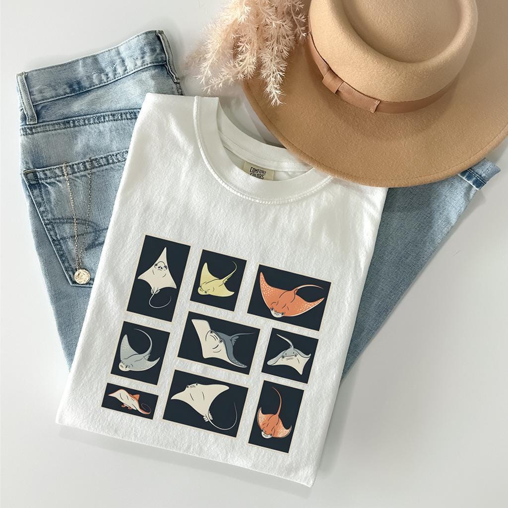 Mantaray Retro T-Shirt