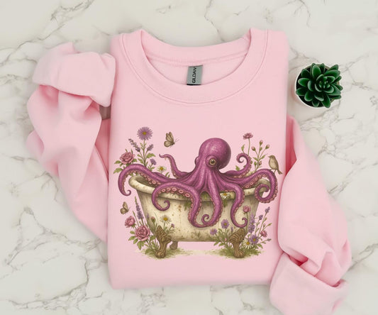 Cottagecore Octopus Sweater