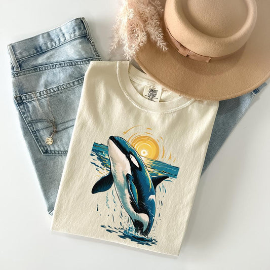 Orca Whale Van Gogh T-Shirt