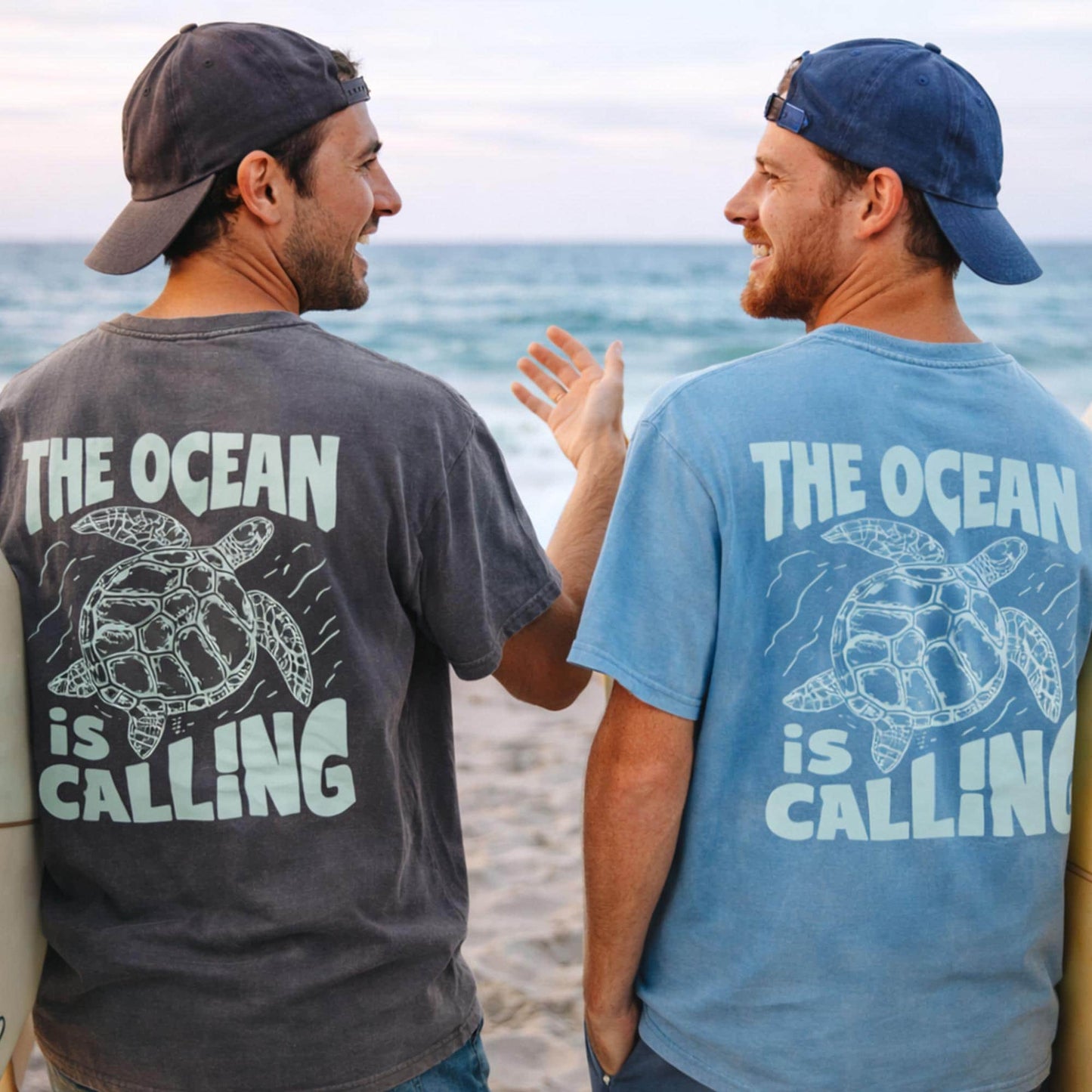 The Ocean Is Calling Turtle Tee