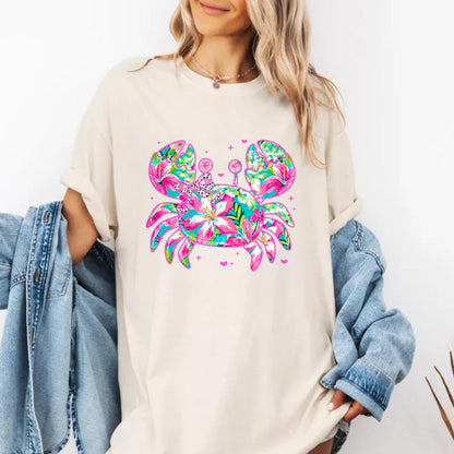 Floral Crab Tee