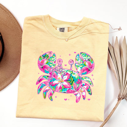 Floral Crab Tee