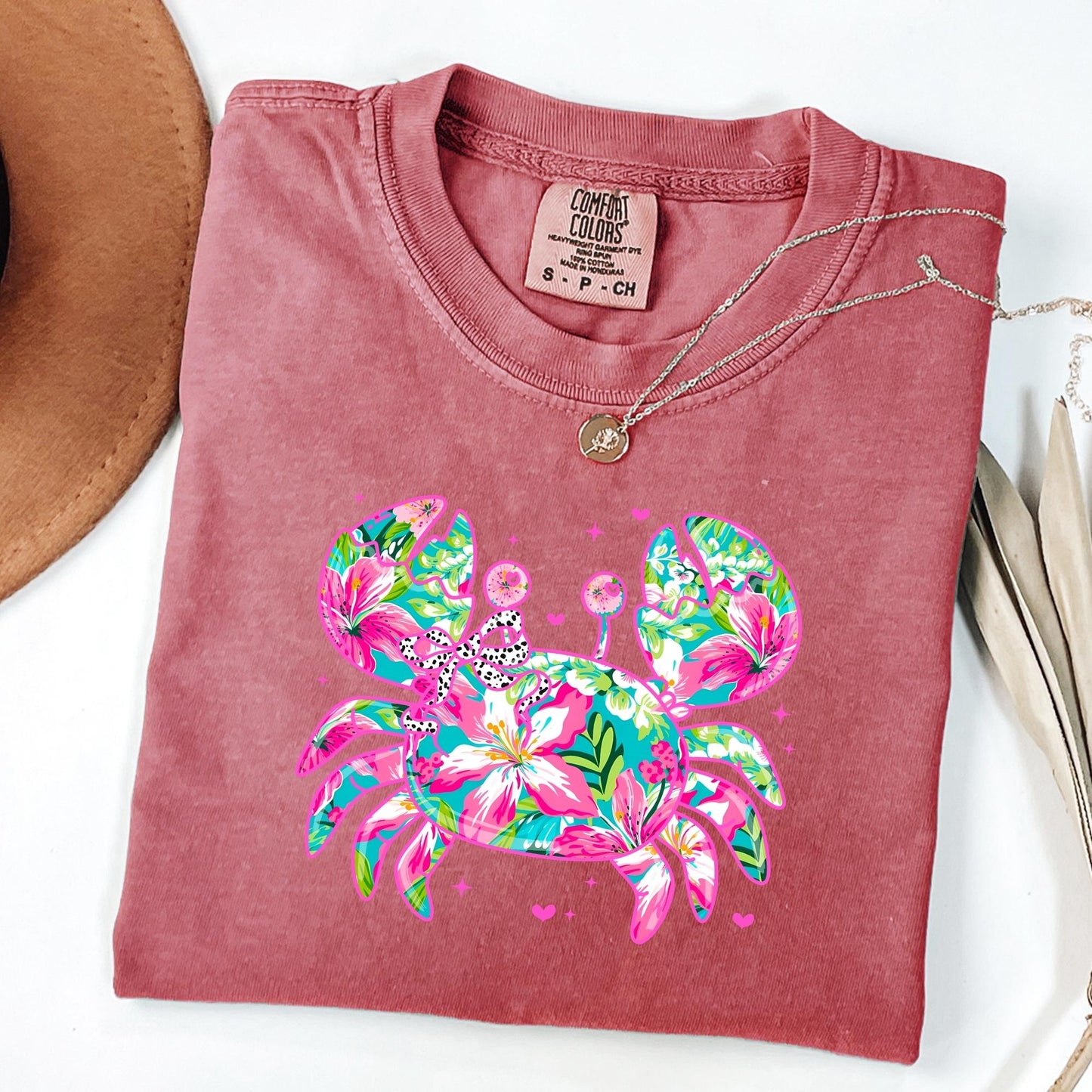 Floral Crab Tee